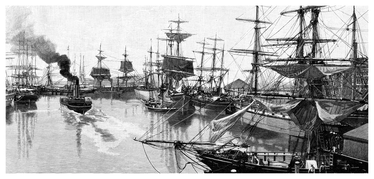 Port Adelaide, 1886 av Unbekannt