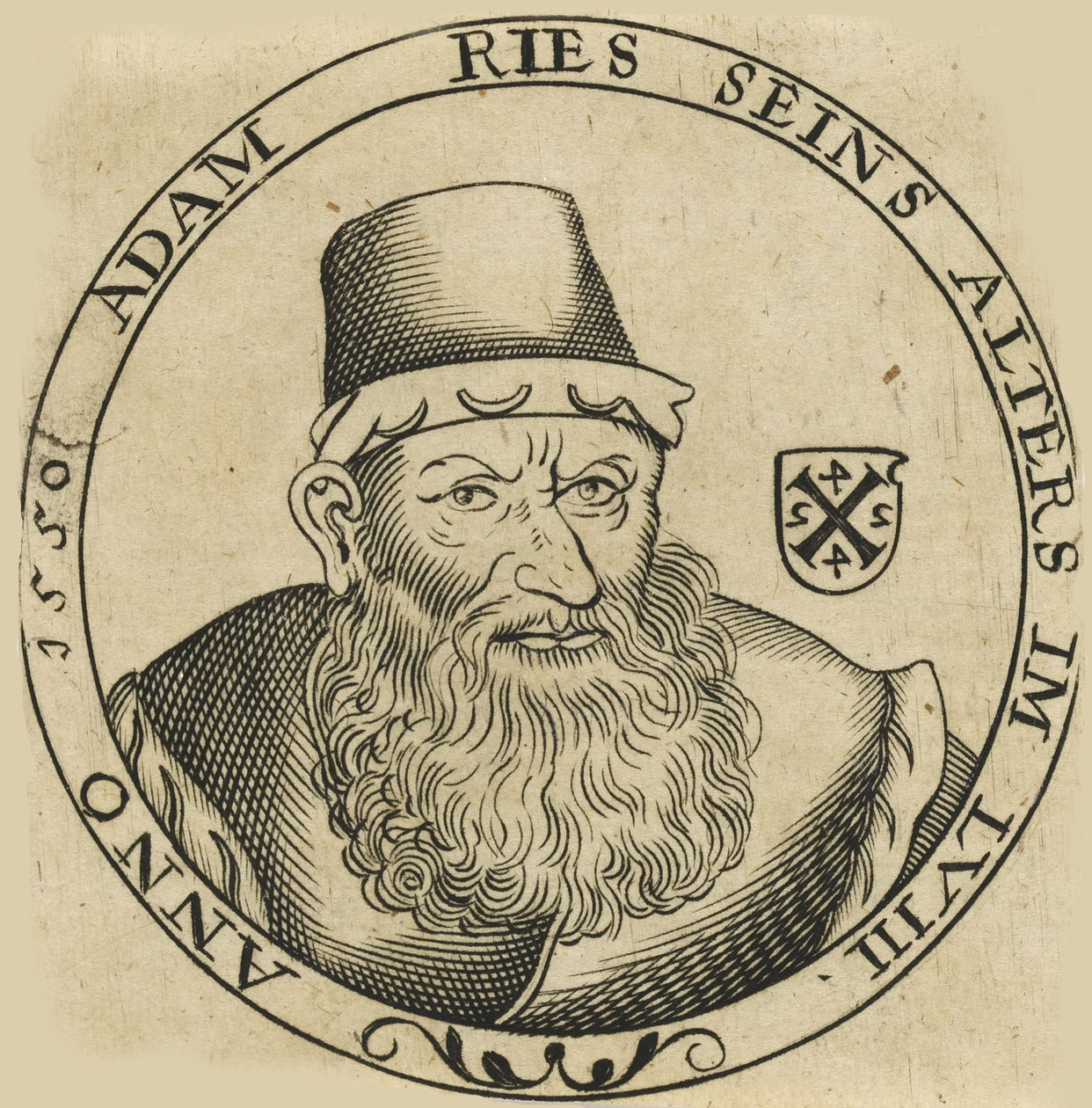 Porträtt av Adam Ries 149293-1559 , ca. 1600. av Unbekannt