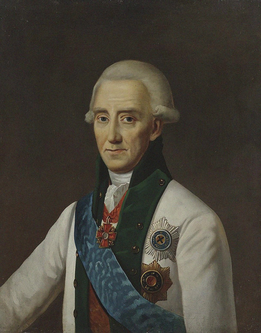 Porträtt av amiral Vasilij Chichagov 1726-1809. av Unbekannt