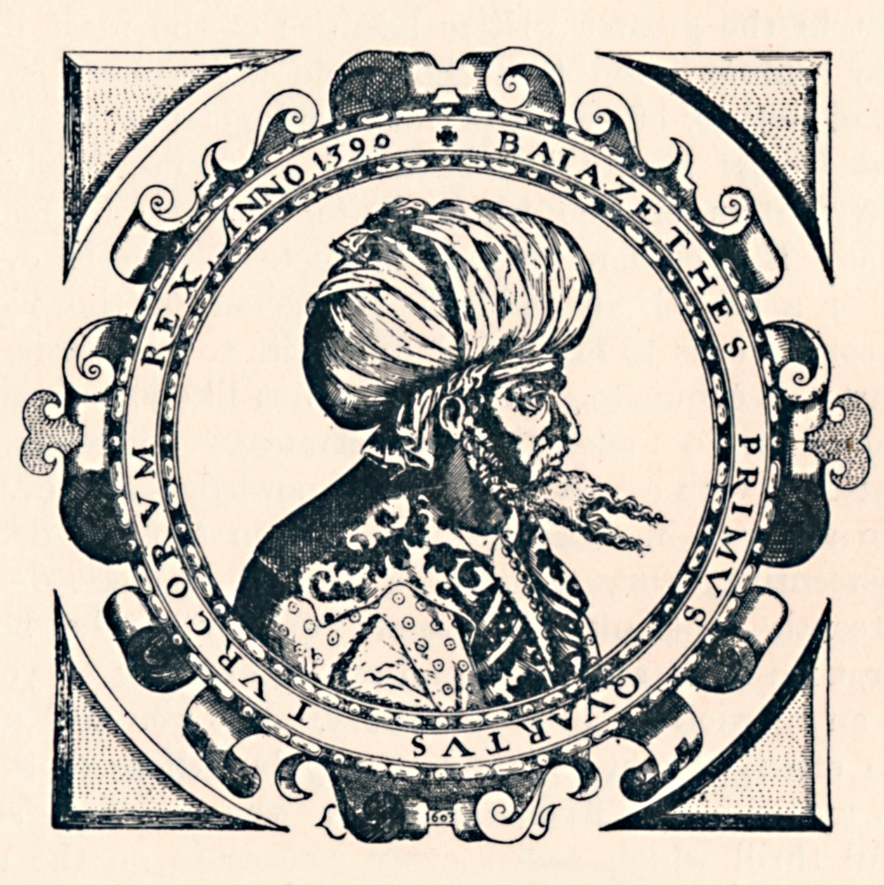 Porträtt av Bajazet, 1603, 1903 av Unbekannt