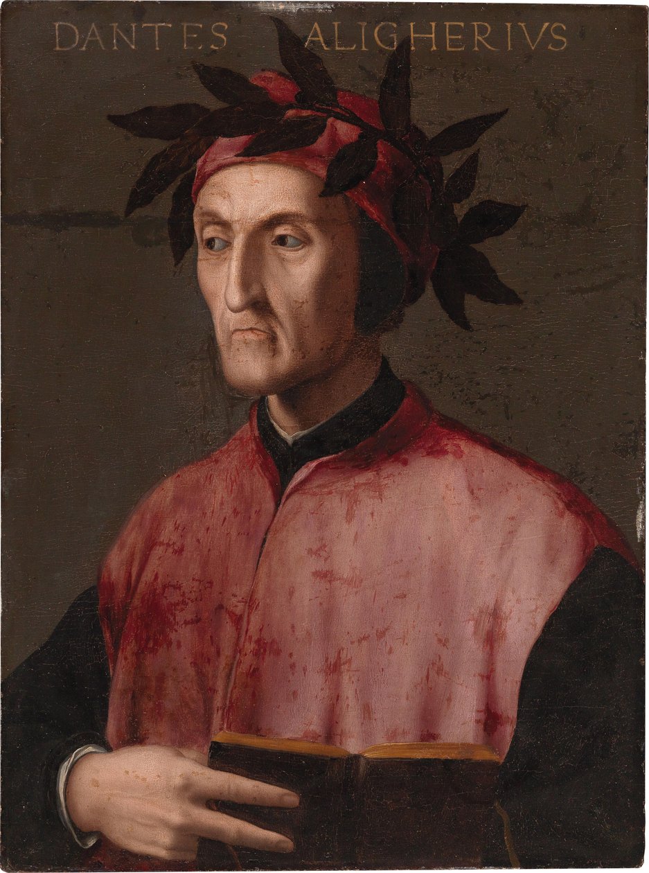 Porträtt av Dante Alighieri, ca 1540. av Unbekannt