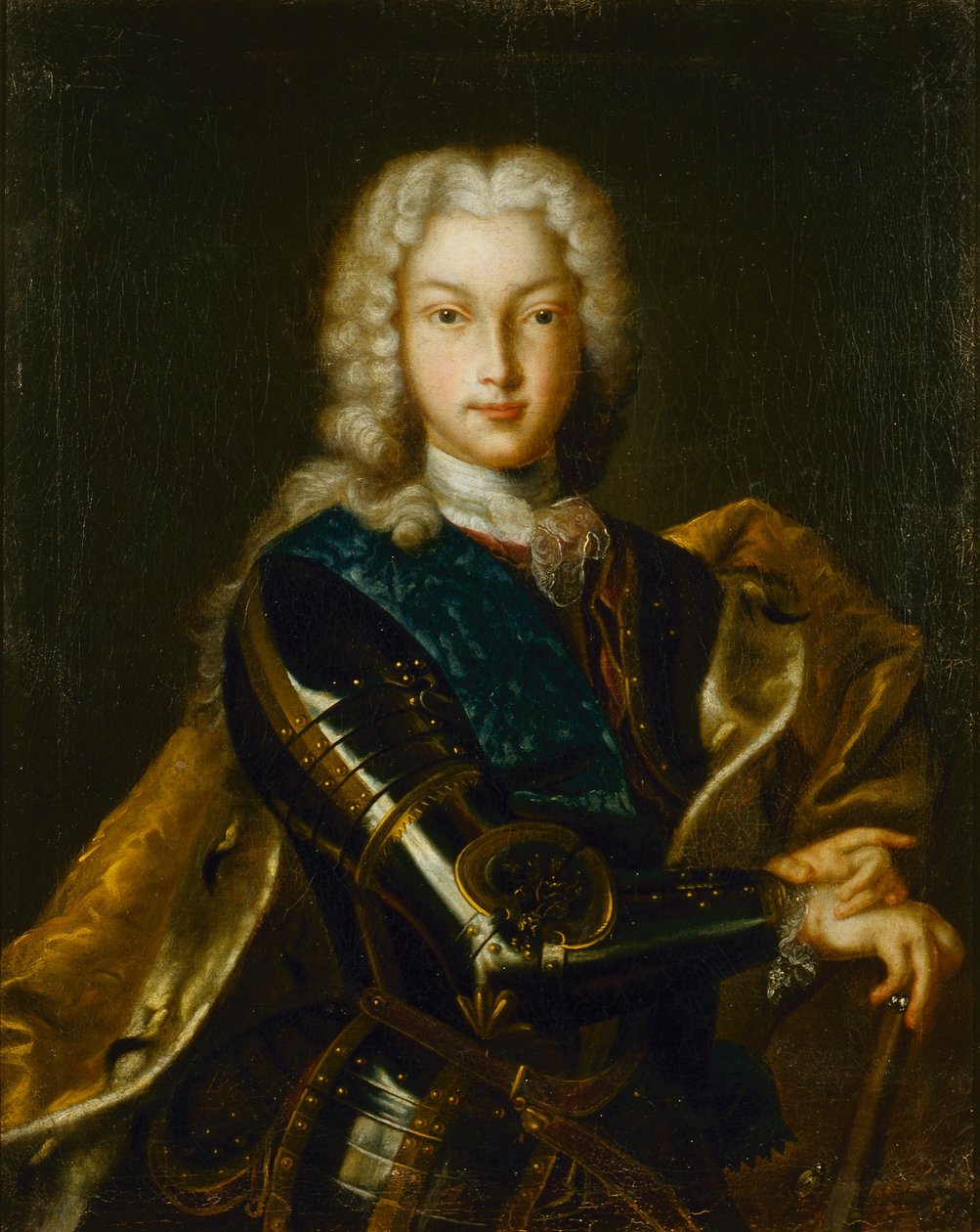 Porträtt av kejsar Peter II Aleksijevitj av Unbekannt