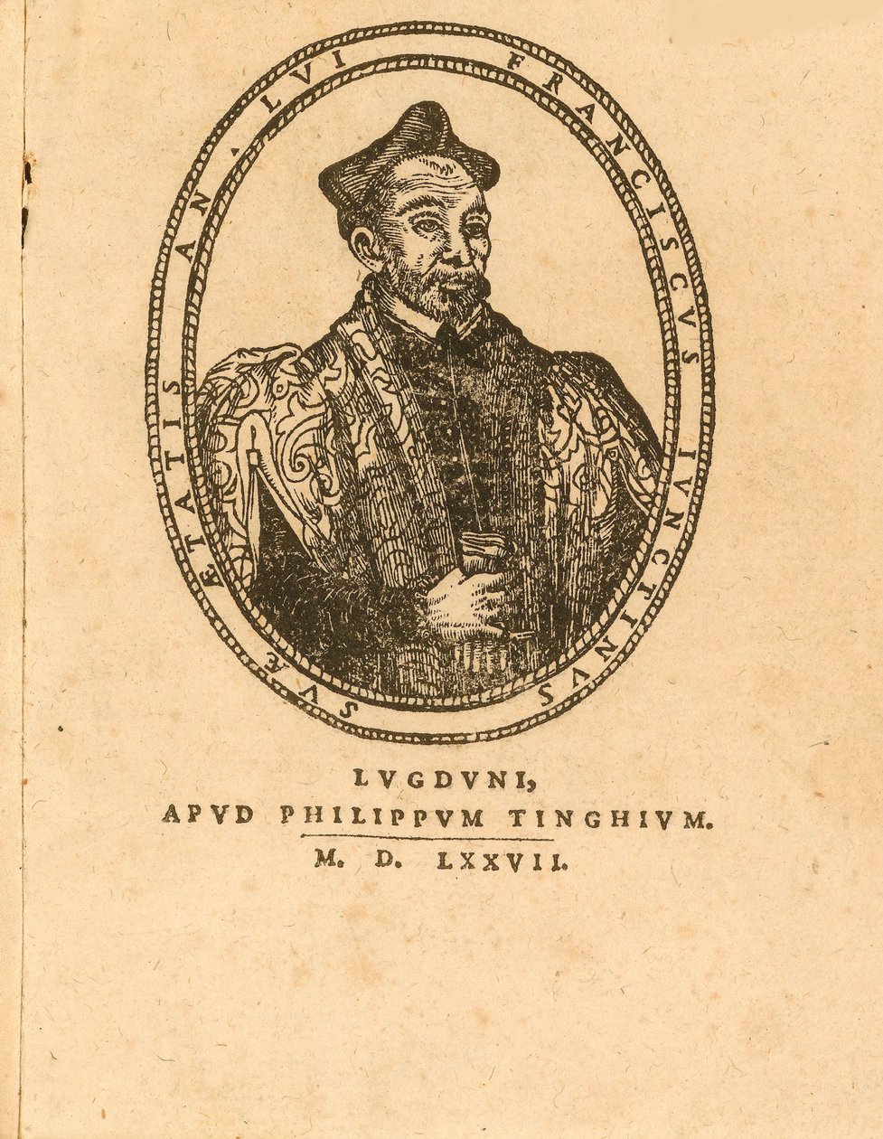 Porträtt av Francesco Giuntini 1523-1590, 1577. av Unbekannt