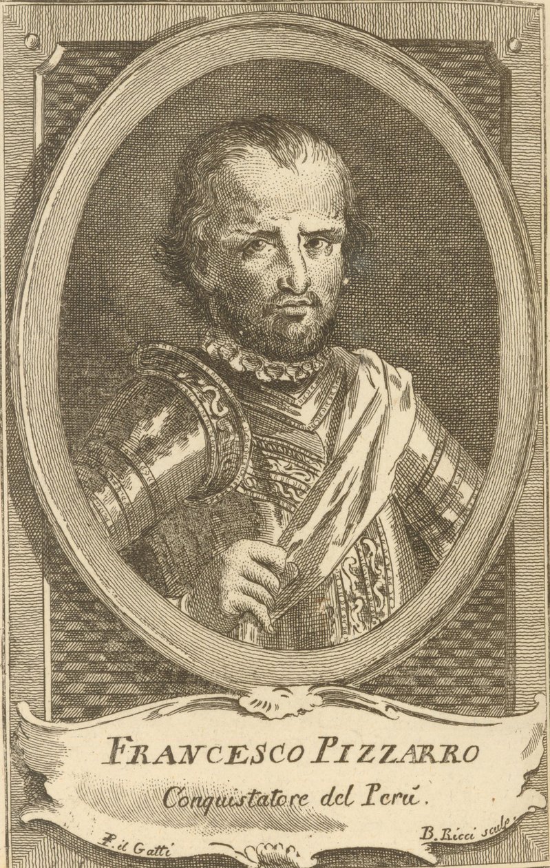 Porträtt av Francisco Pizarro, 1778. av Unbekannt