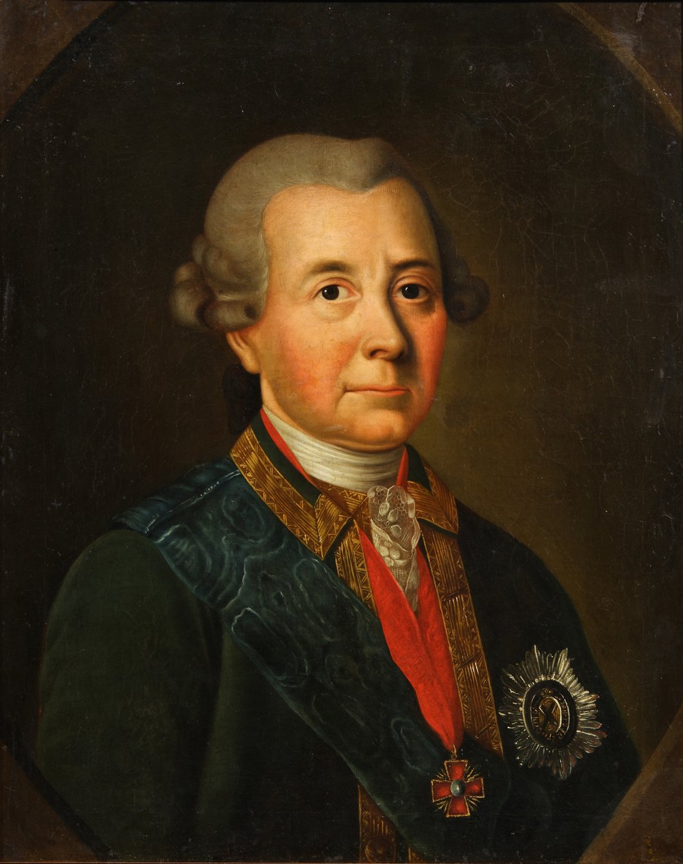 Porträtt av Fjodor Ivanovich Wadkowski 1712-1783 av Unbekannt