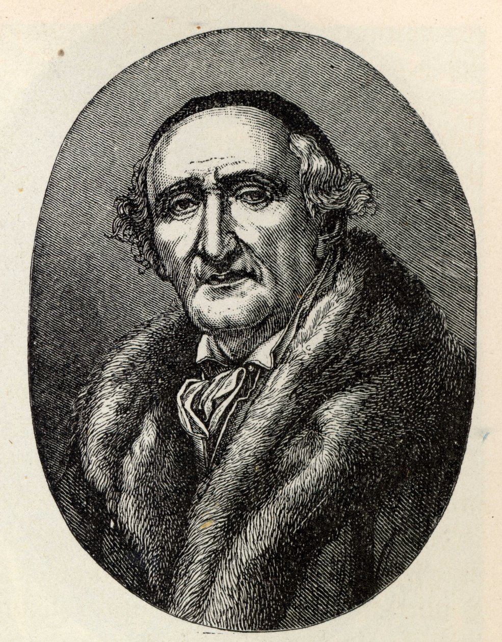 Porträtt av Johann Gottfried Schadow 1764-1850. av Unbekannt