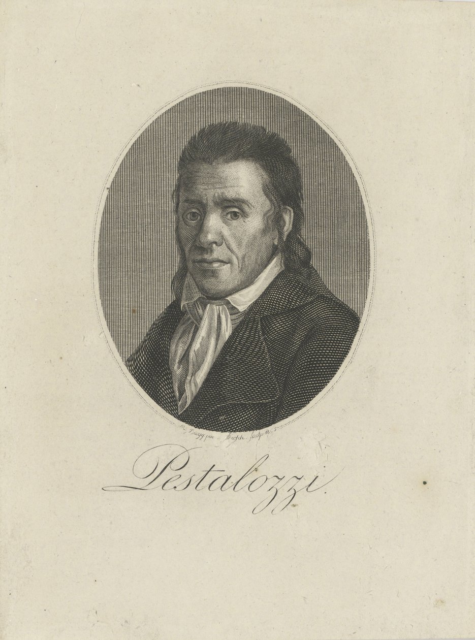 Porträtt av Johann Heinrich Pestalozzi 1746-1827, 1805. av Unbekannt