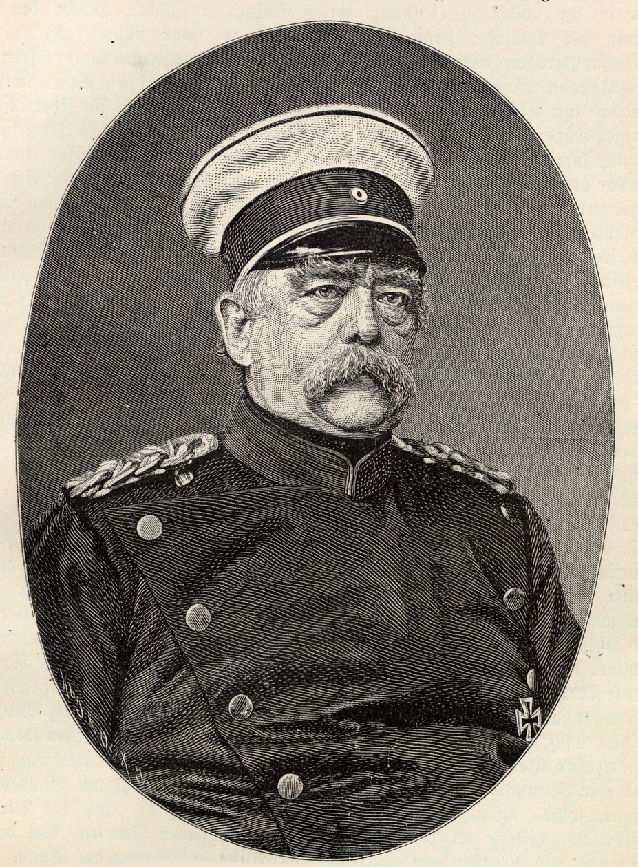 Porträtt av Otto von Bismarck 1815-1898. av Unbekannt