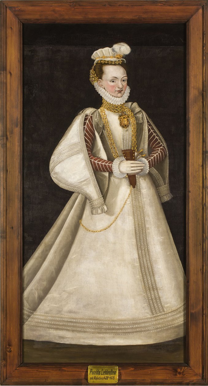 Porträtt av Perchta av Rosenberg 1425-1476. av Unbekannt