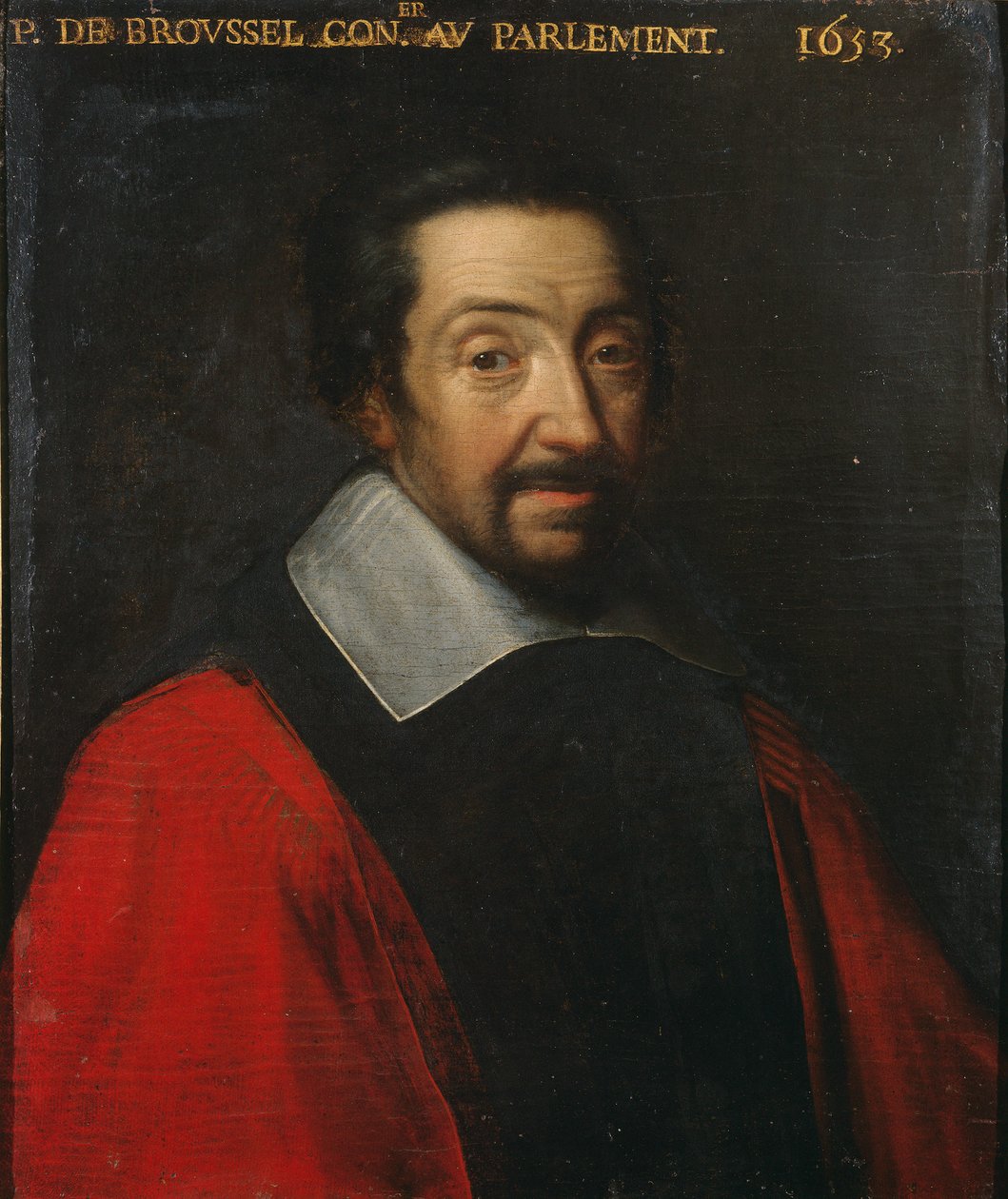 Porträtt av Pierre Broussel 1576-1654, 1653. av Unbekannt