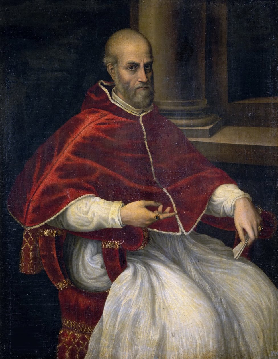 Porträtt av påven Marcellus II 1501-1555. av Unbekannt