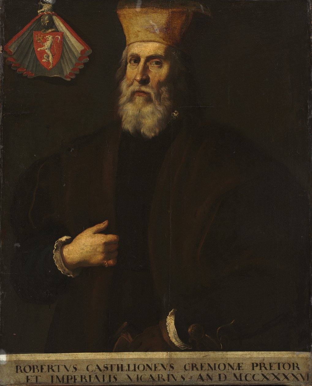 Porträtt av Roberto Castiglione, tidigt 1600-tal. av Unbekannt