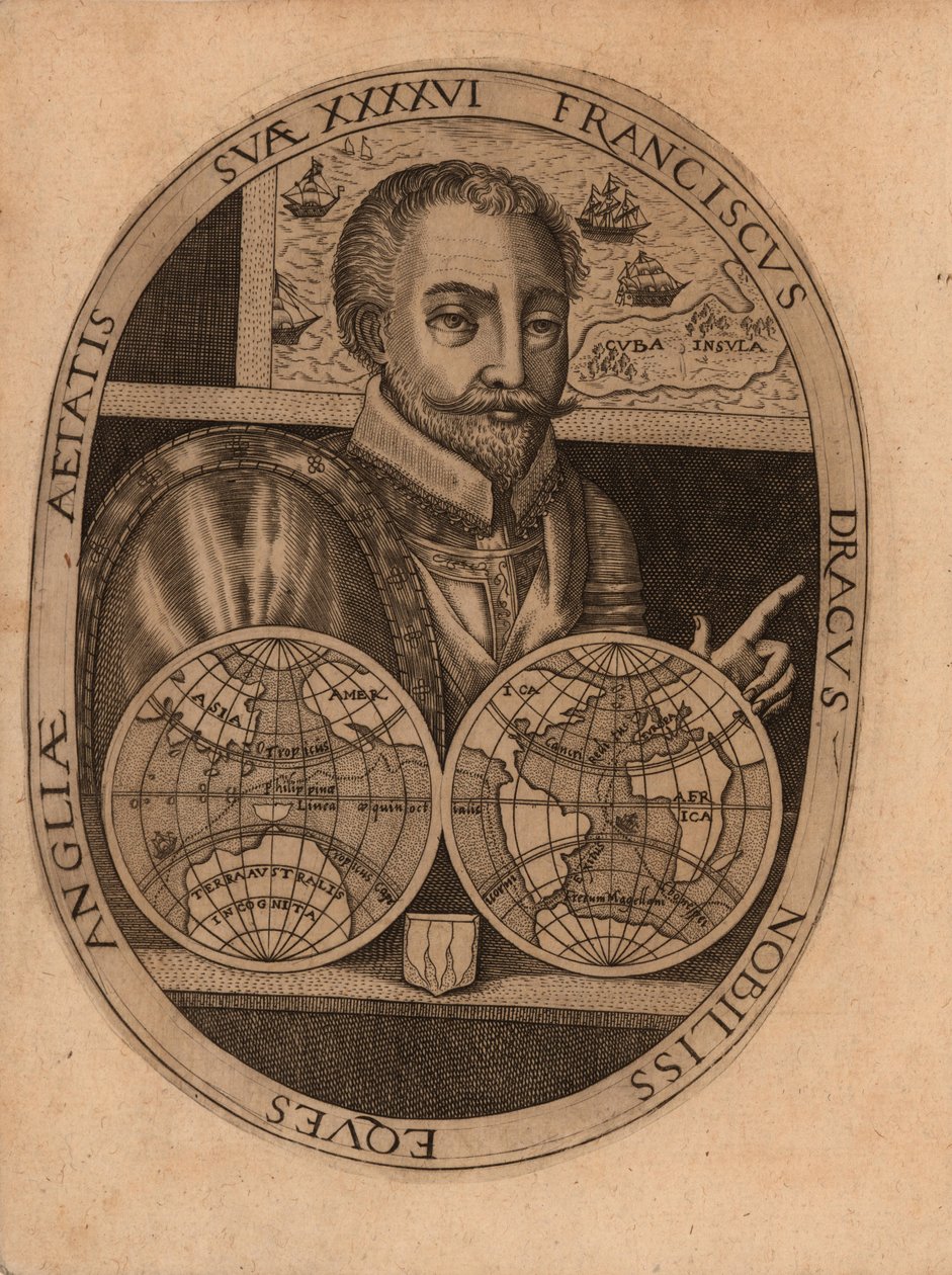 Porträtt av Sir Francis Drake, 1596. av Unbekannt