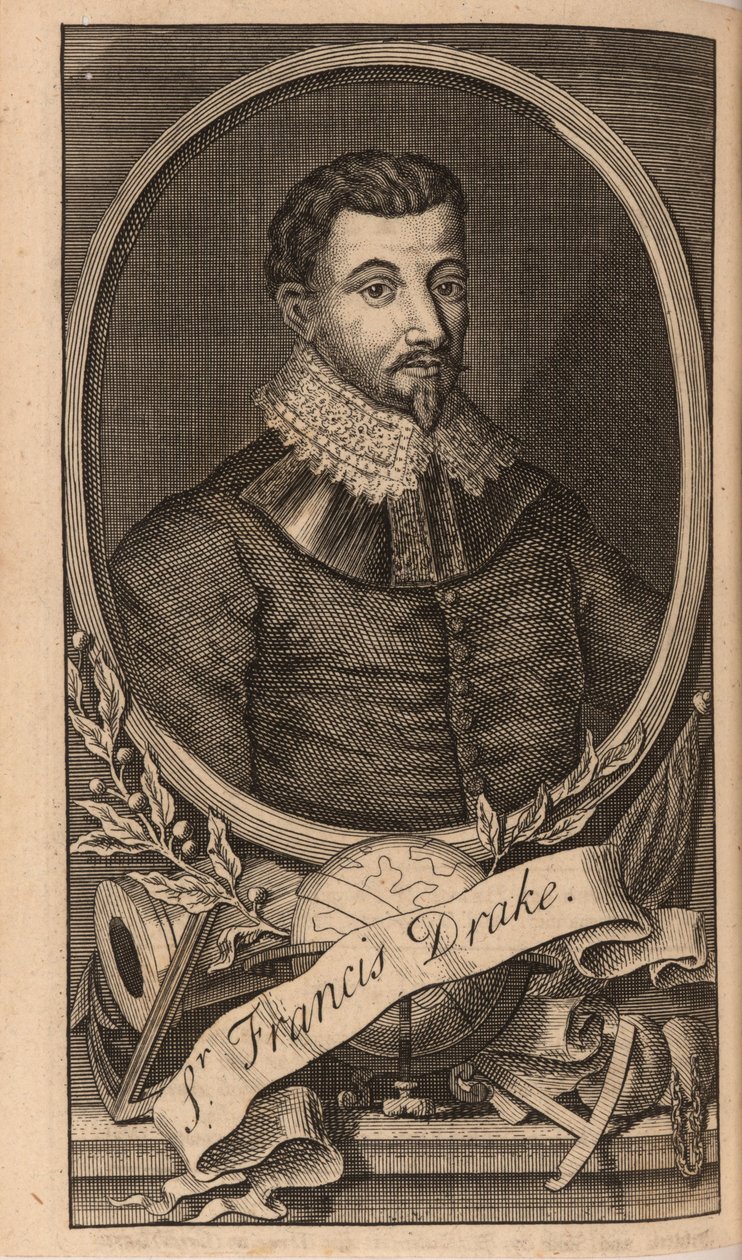 Porträtt av Sir Francis Drake, 1741. av Unbekannt
