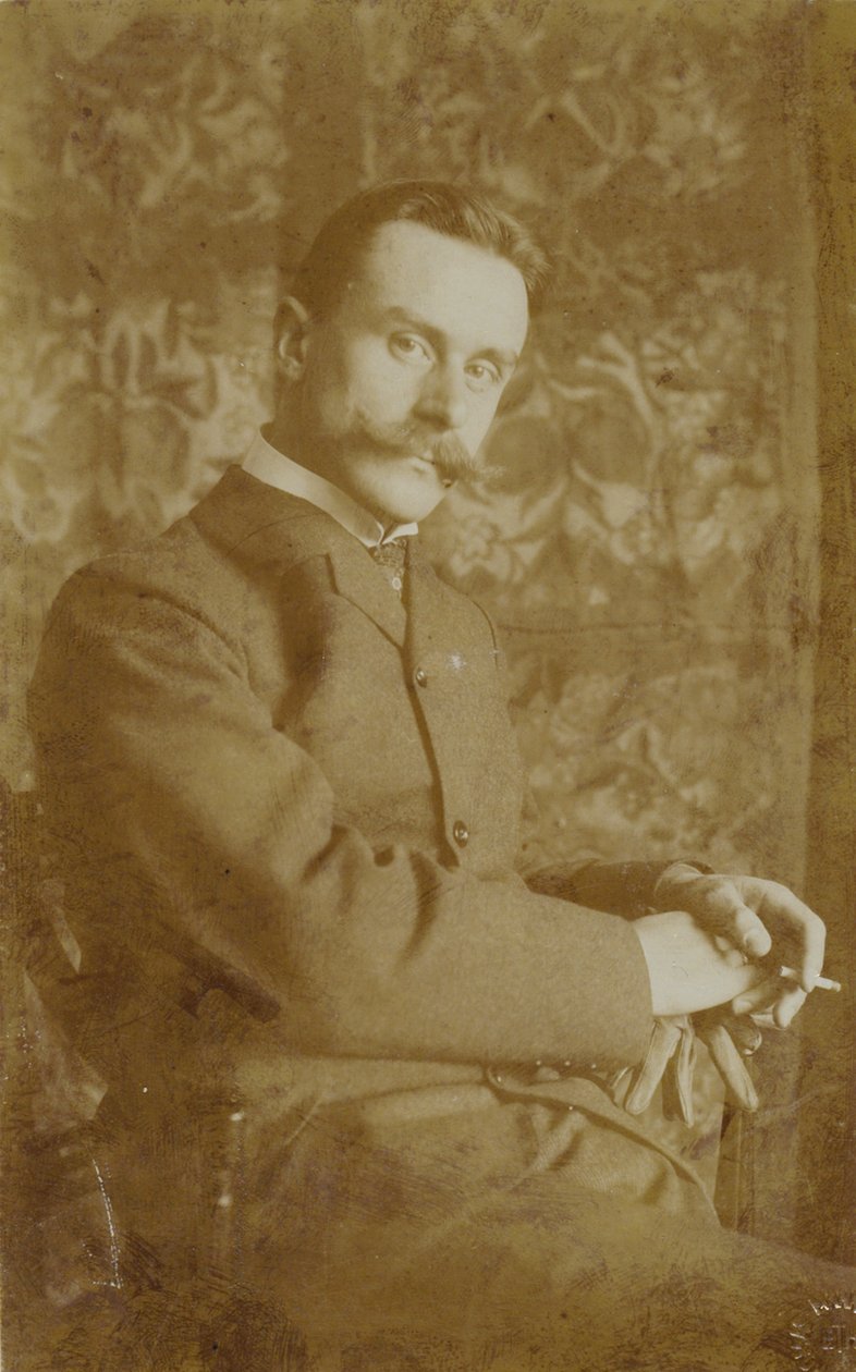 Porträtt av Thomas Mann 1875-1955, ca 1902. av Unbekannt