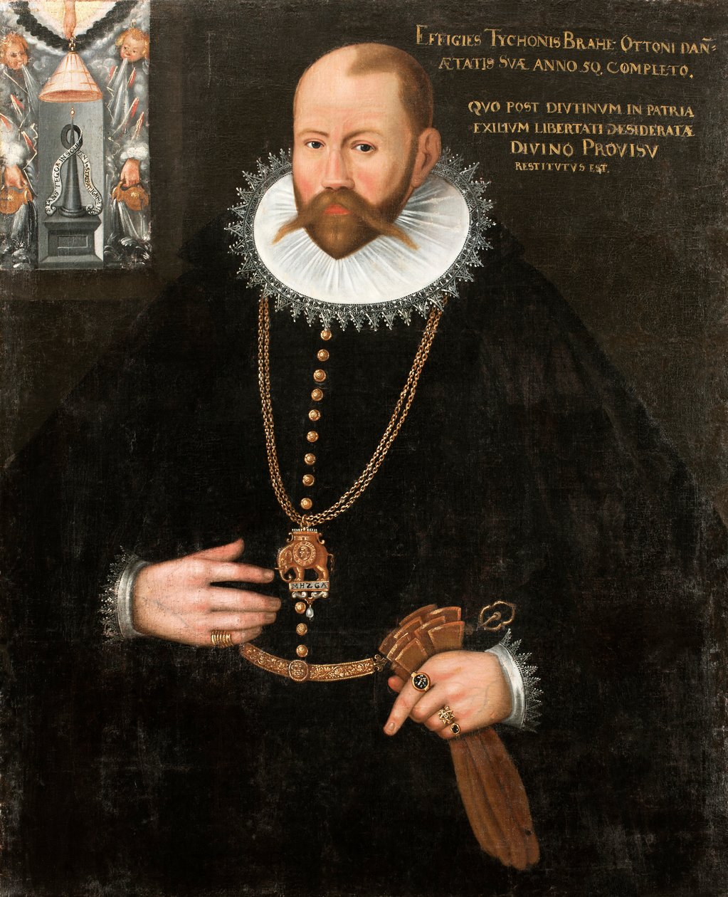 Porträtt av Tycho Brahe 1546-1601, 1596. av Unbekannt