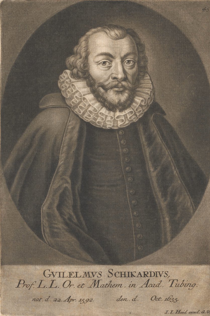 Porträtt av Wilhelm Schickard 1592-1635. av Unbekannt