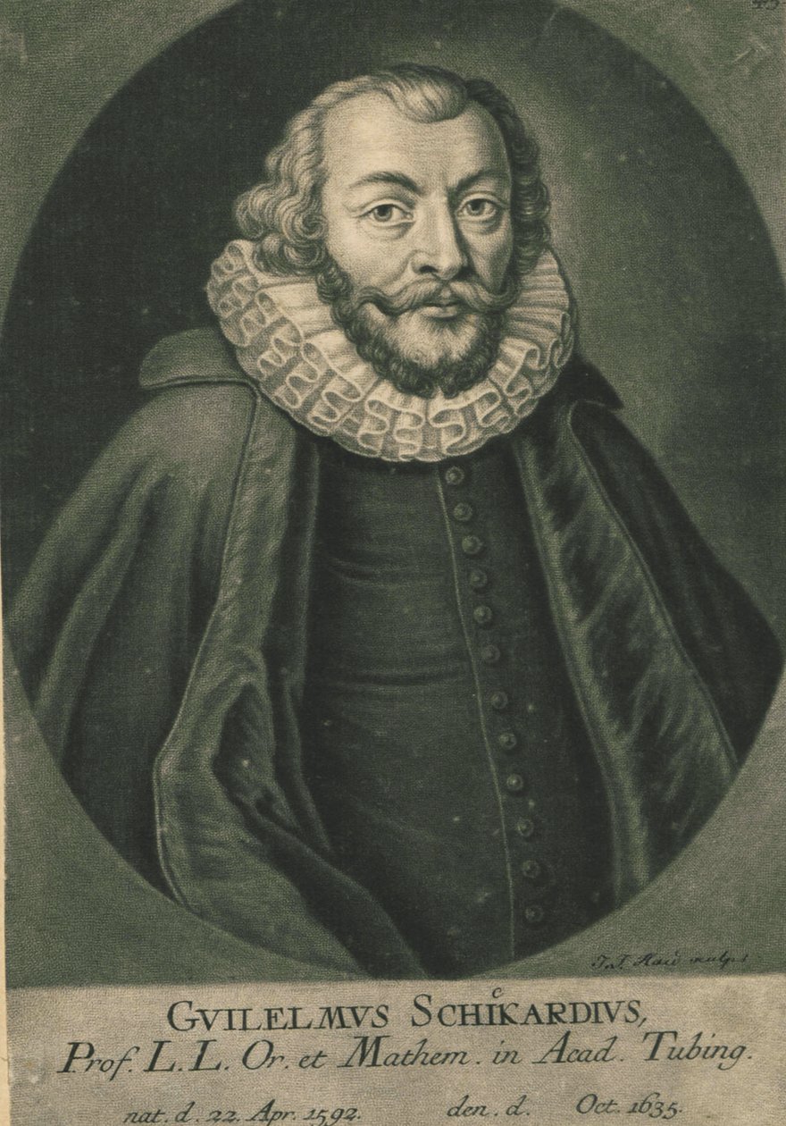 Porträtt av Wilhelm Schickard 1592-1635. av Unbekannt