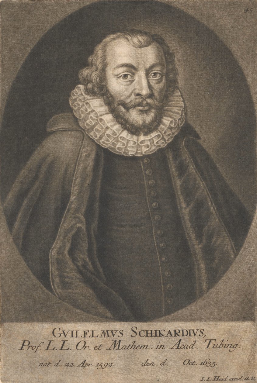 Porträtt av Wilhelm Schickard 1592-1635. av Unbekannt