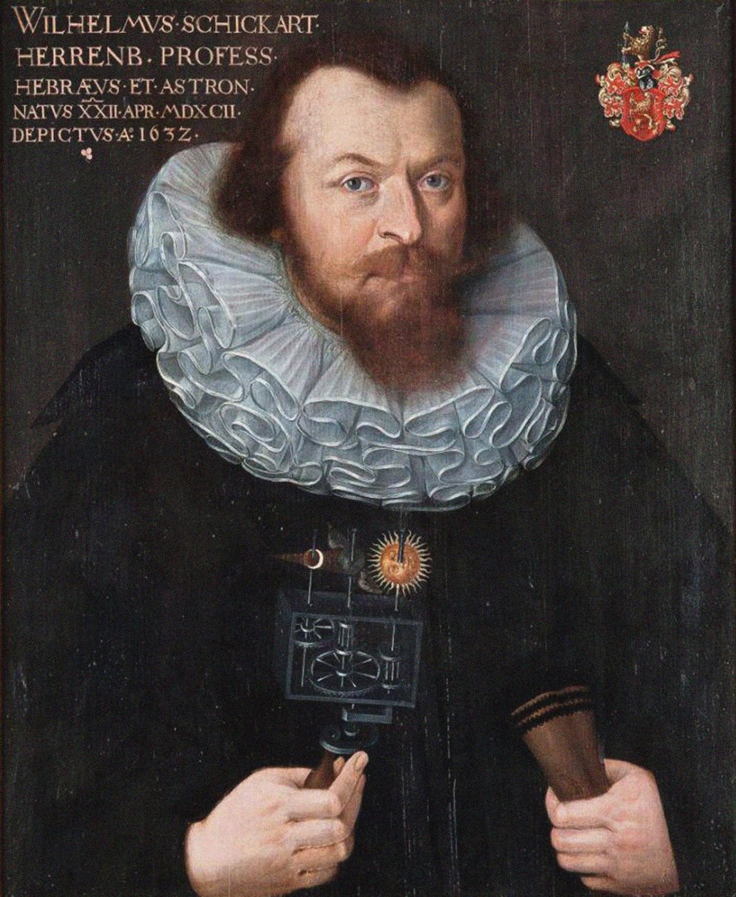 Porträtt av Wilhelm Schickard 1592-1635, 1632. av Unbekannt