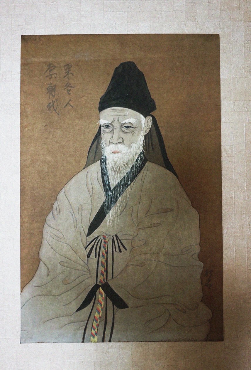 Porträtt av Yi Hwang 1501-1570, 1900-talet. av Unbekannt