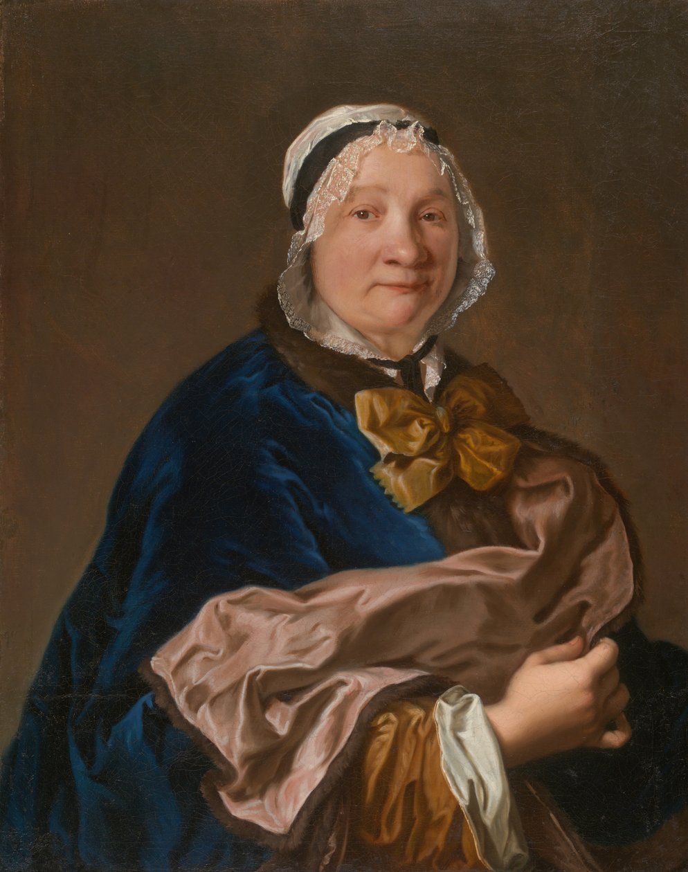 Porträtt av en dam, 172550. av Unbekannt