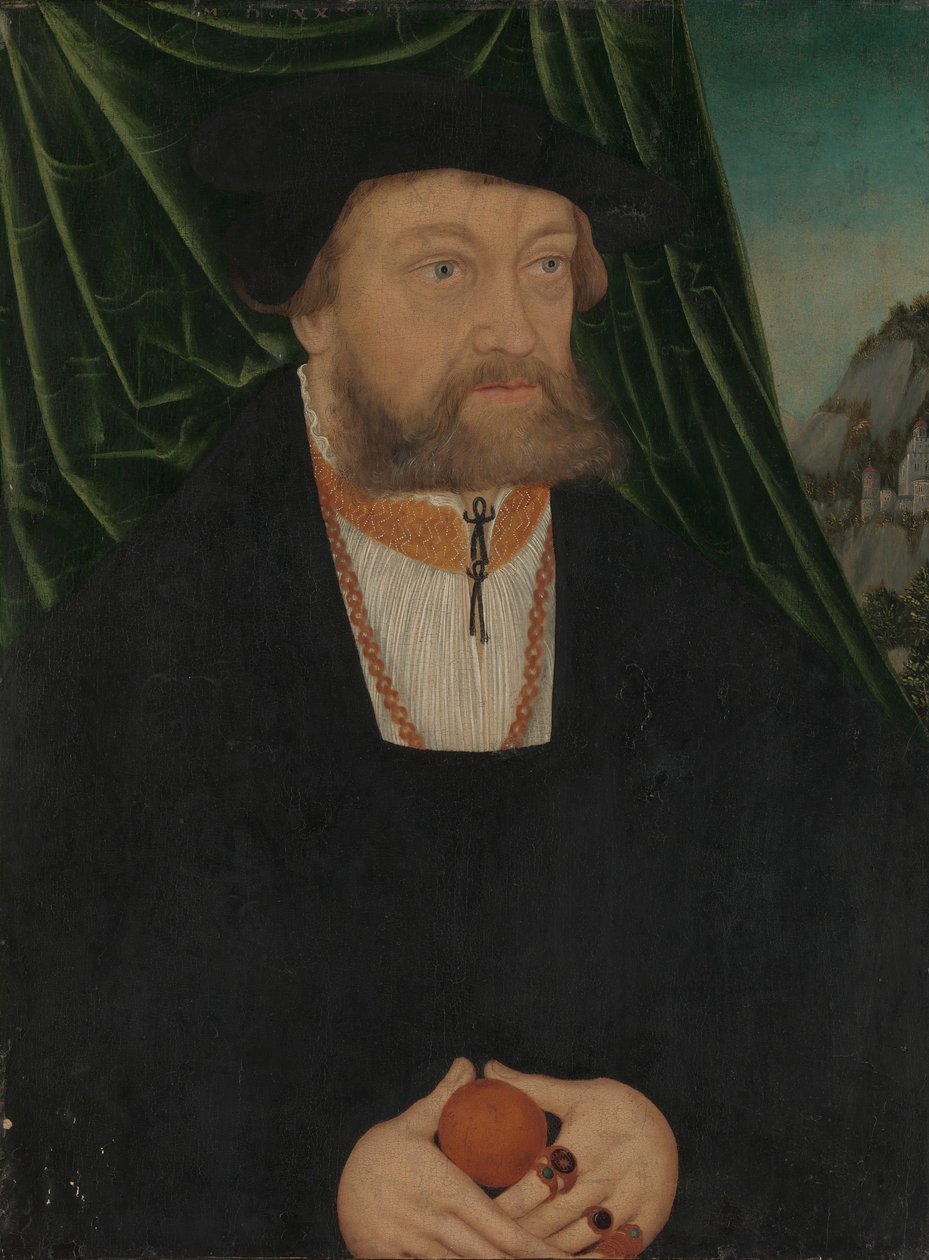 Porträtt av en man, 1537. av Unbekannt
