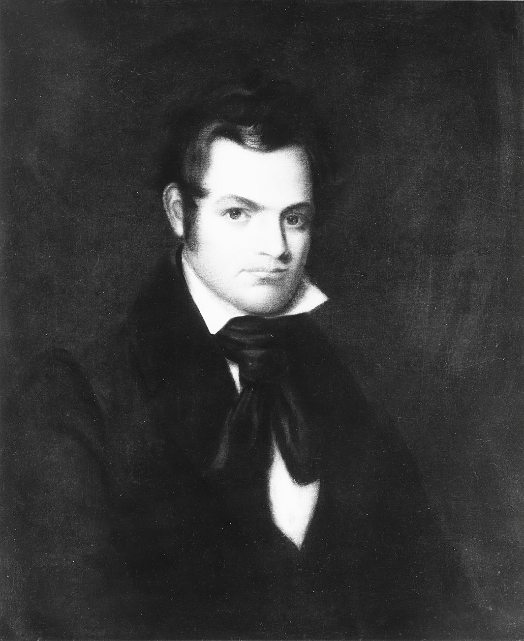 Porträtt av en man, 1800-1850. av Unbekannt