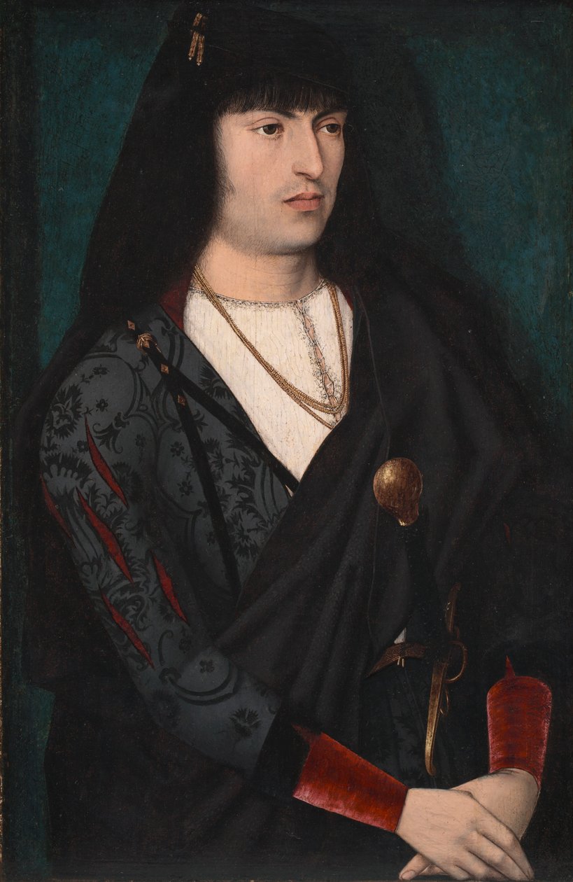 Porträtt av en man, ca. 1480-1500. av Unbekannt