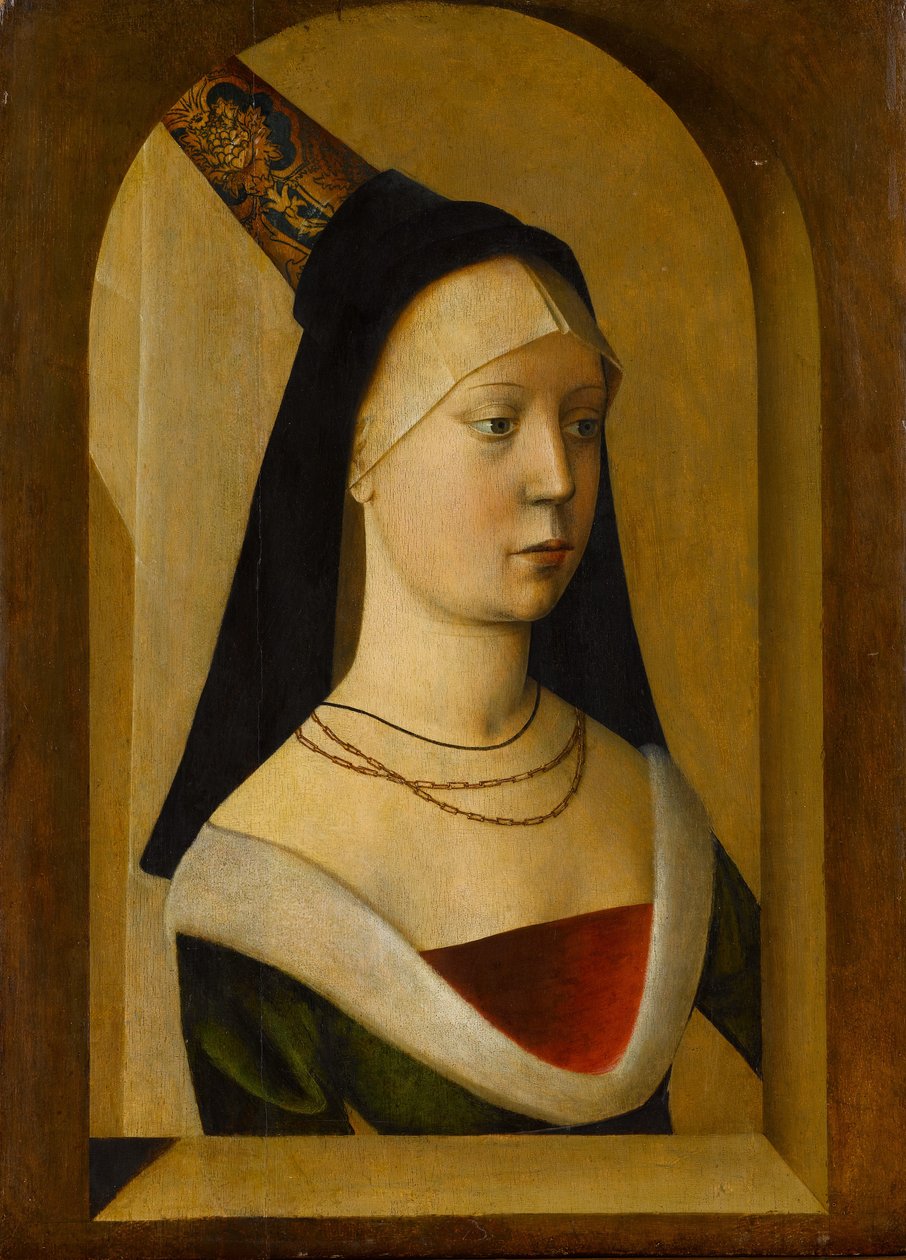 Porträtt av en kvinna, ca. 1470-80. av Unbekannt