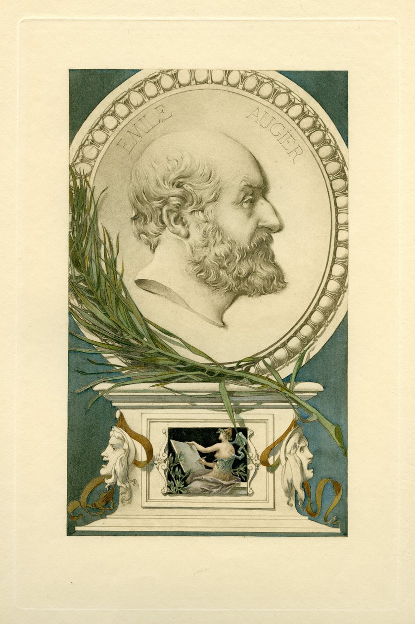 Porträtt av Emile Augier 1820-1889. av Unbekannt