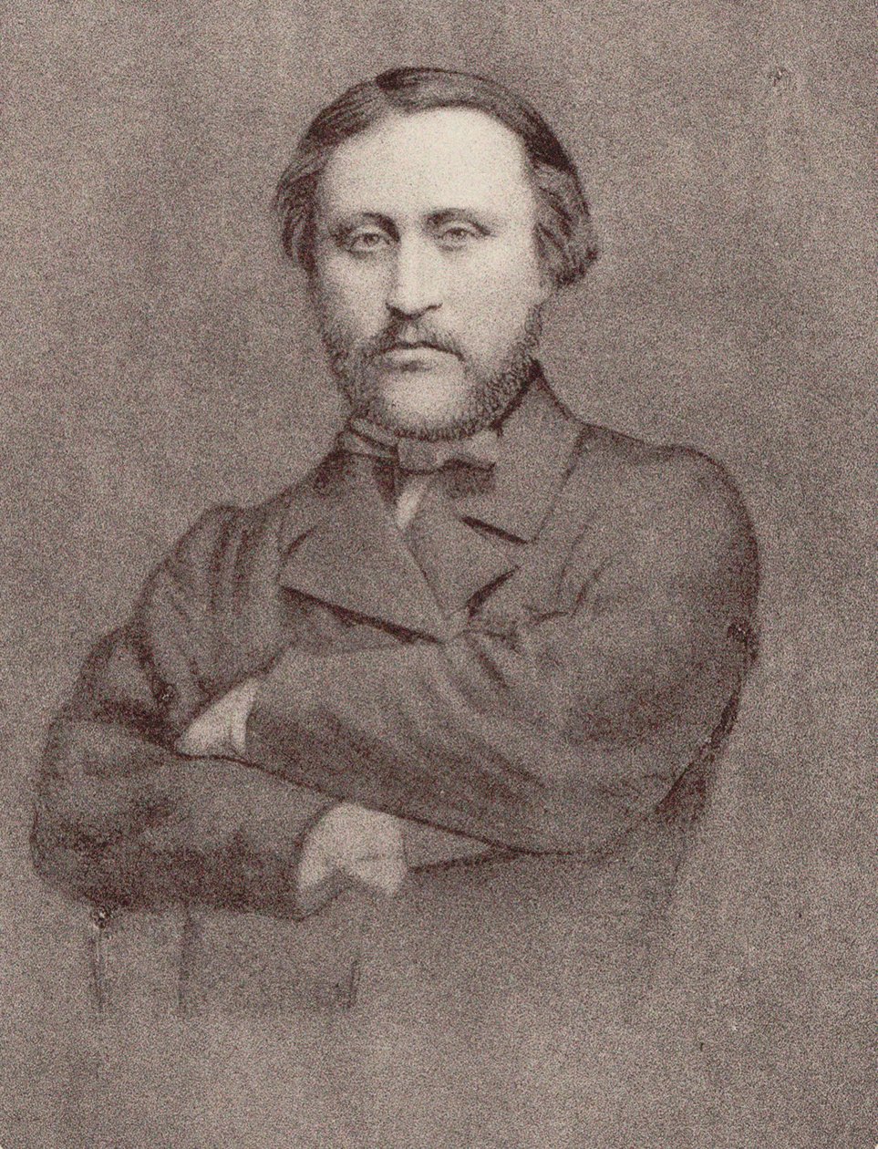 Porträtt av kompositören Léon Kreutzer 1817-1868. av Unbekannt