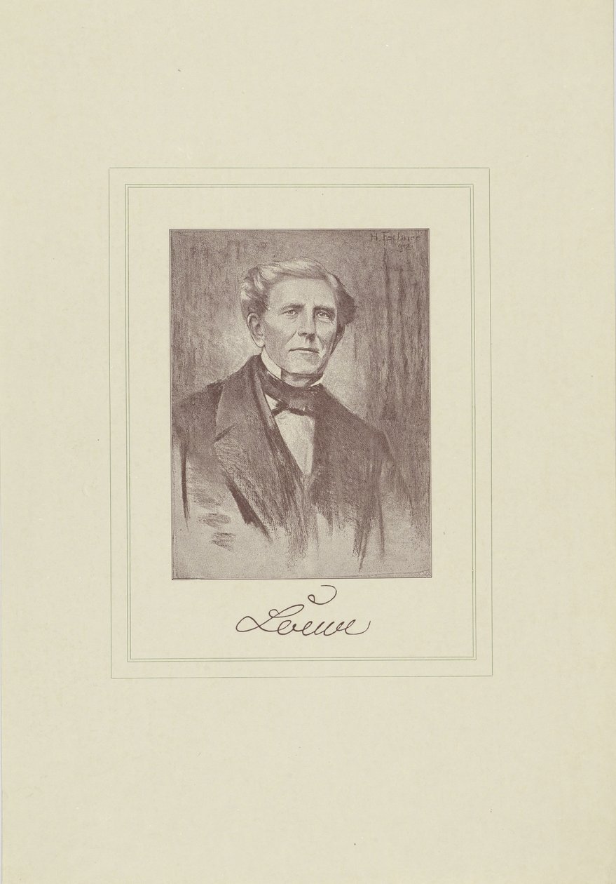 Porträtt av kompositören Carl Loewe 1796-1869. av Unbekannt