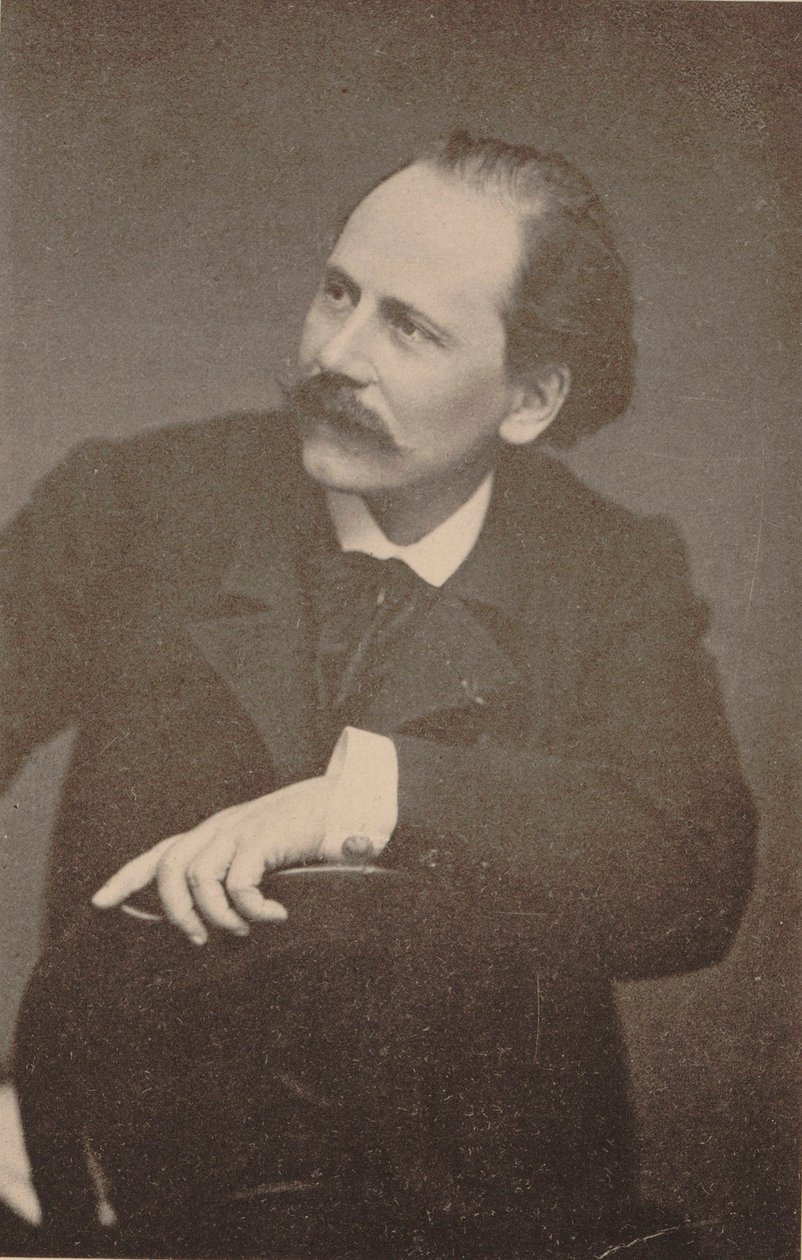 Porträtt av kompositören Jules Massenet 1842-1912. av Unbekannt