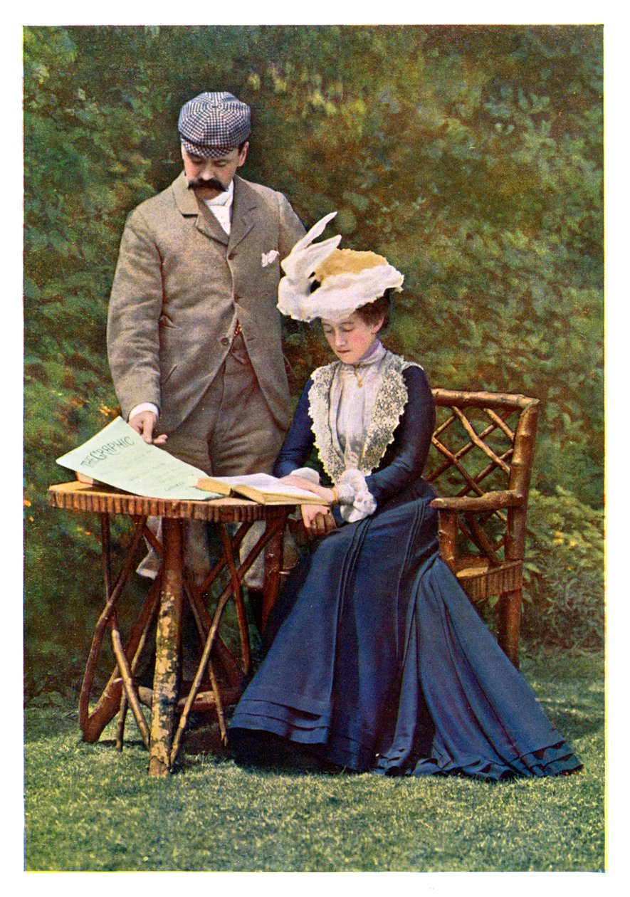 Porträtt i tre färger, 1901 av Unbekannt