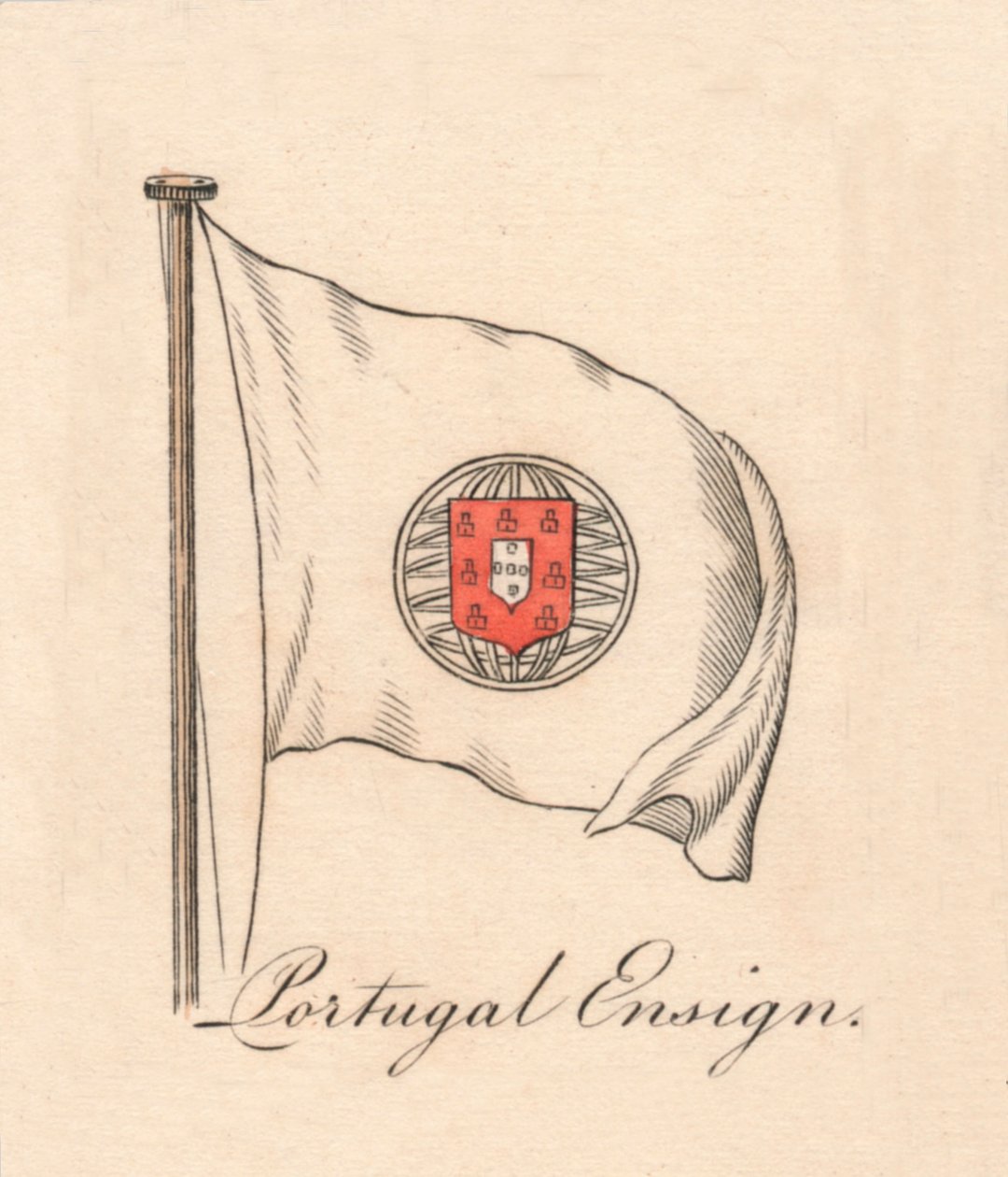 Portugal fänrik, 1838 av Unbekannt