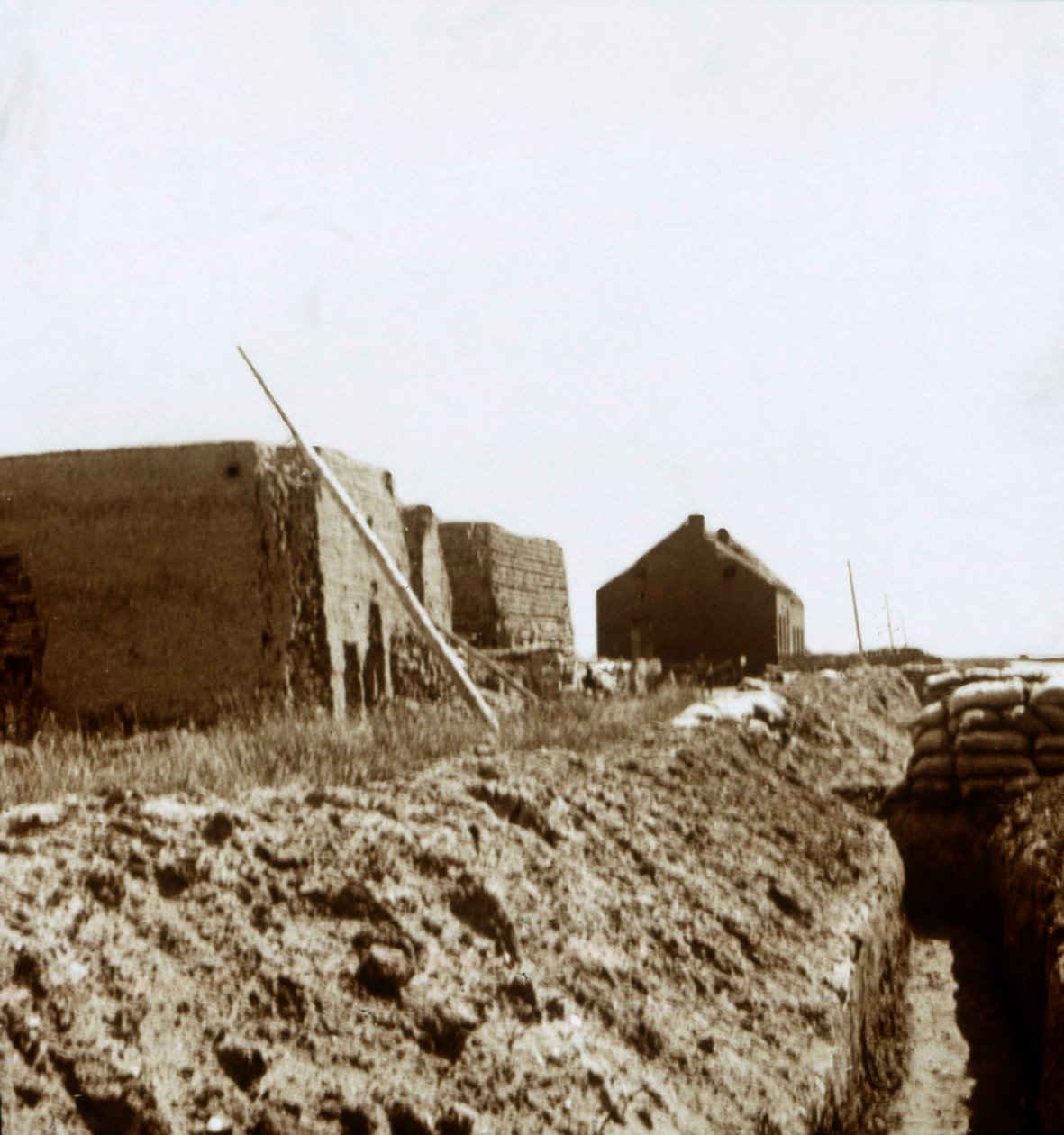 Post på Yser, Flandern, Belgien, c1914-c1918 av Unbekannt