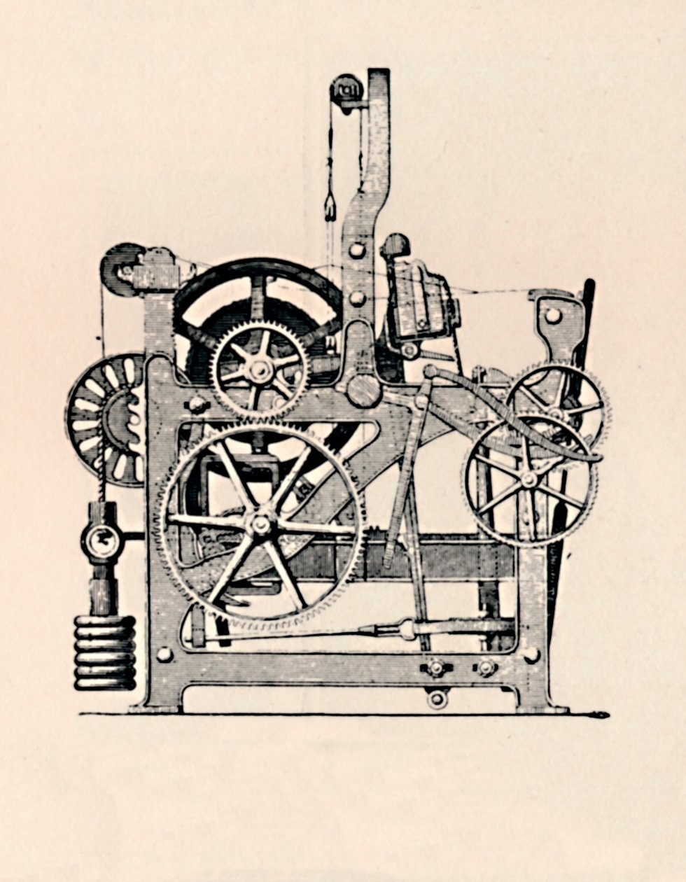 Power Loom sidovy, 1836, 1904 av Unbekannt