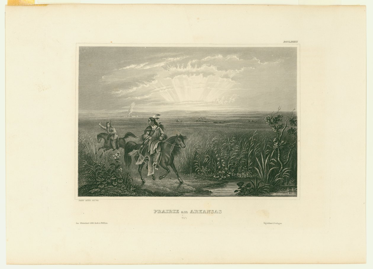 Prairie am Arkansas. (Prairie i Arkansas) av Unbekannt