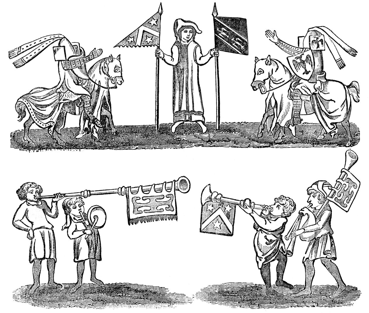 Förberedelse för en turnering, 1833 av Unbekannt