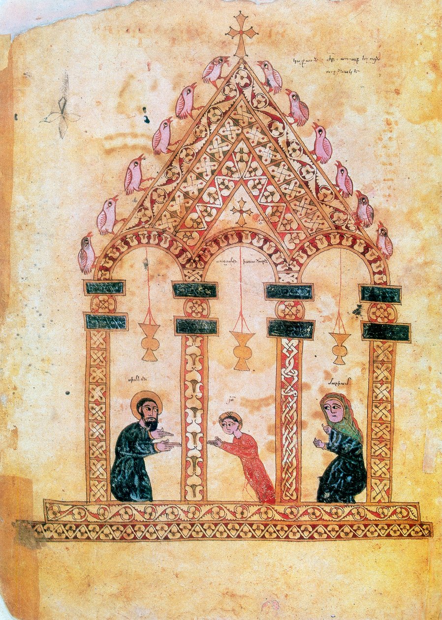 Presentation av Jesus i templet, 1200-talet av Unbekannt