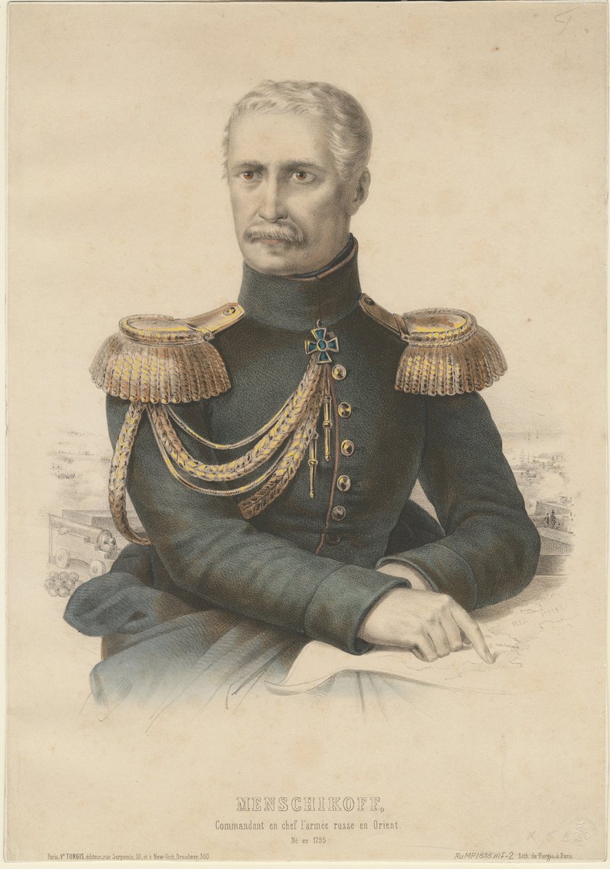 Prins Alexander Sergeevich Menshikov 1787-1869, 1855 av Unbekannt