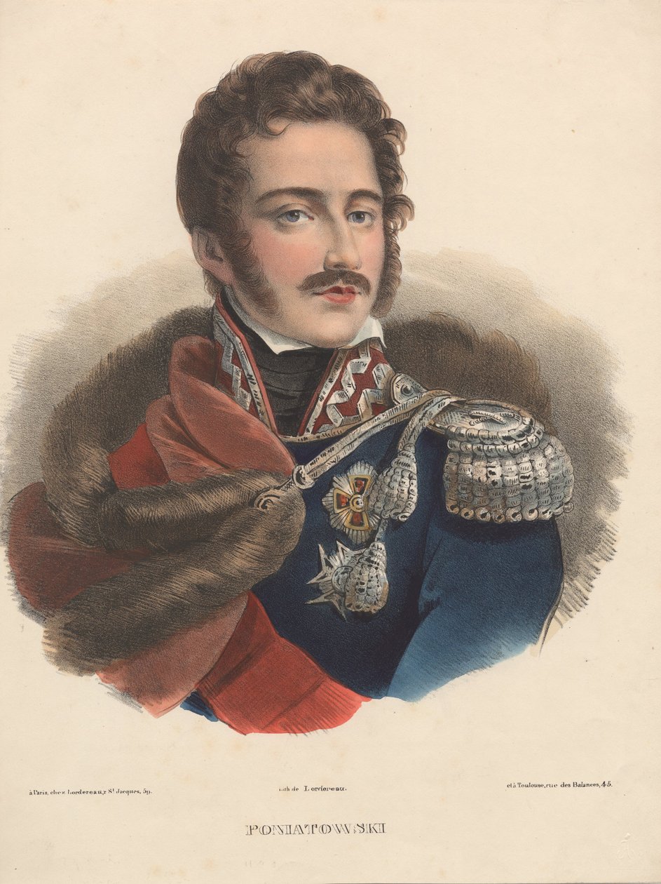 Prins Józef Poniatowski, 1835 av Unbekannt