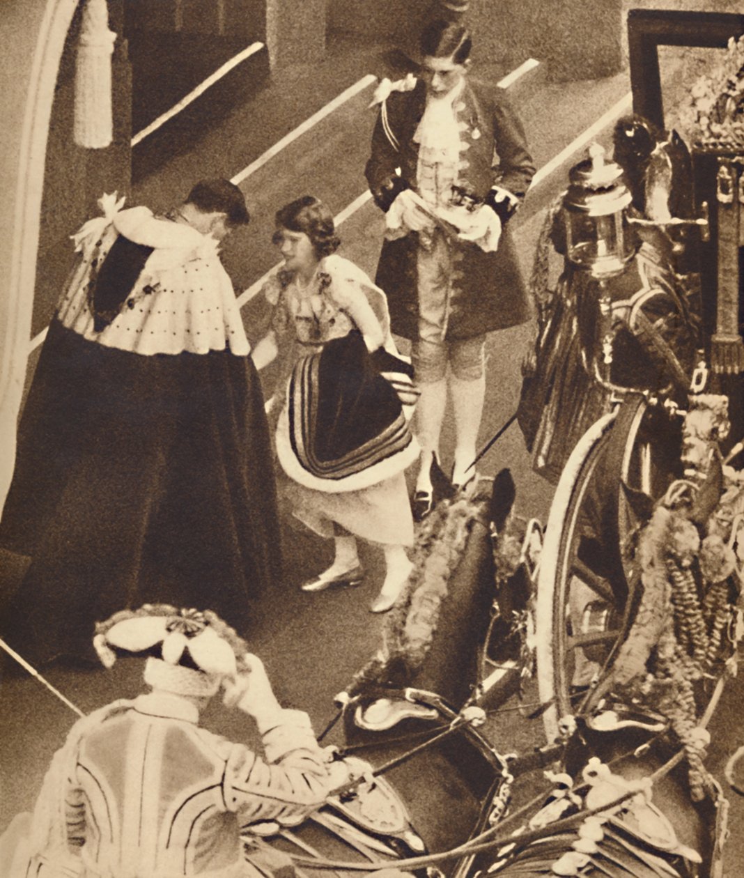 Prinsessan Elizabeth sköter tåget, 12 maj 1937 av Unbekannt