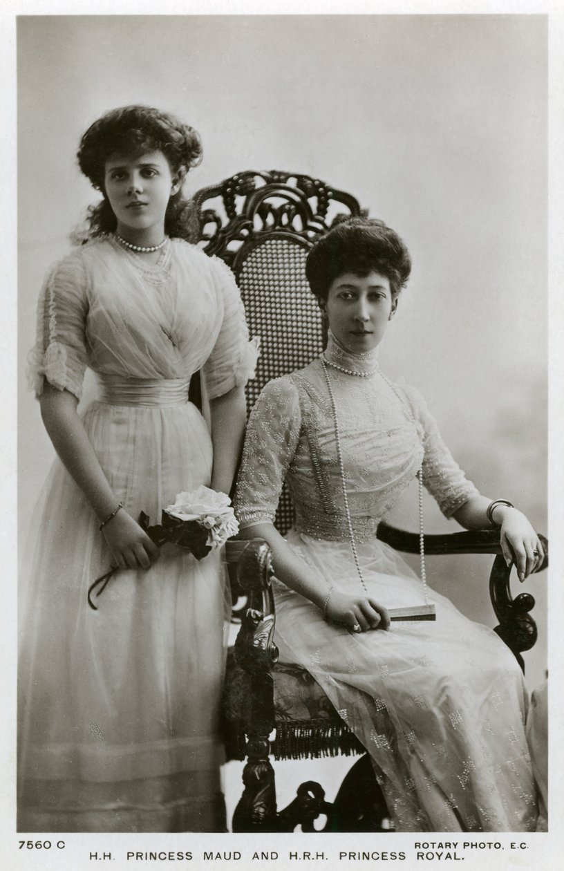Prinsessan Maud och Prinsessan Royal, c1907-c1910 av Unbekannt