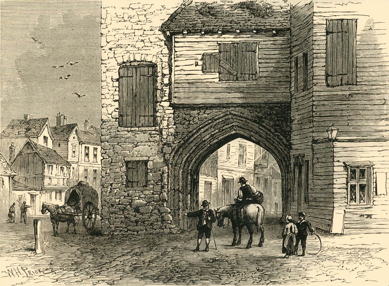 Priory of St. Mary Overy, 1700, c1878. av Unbekannt