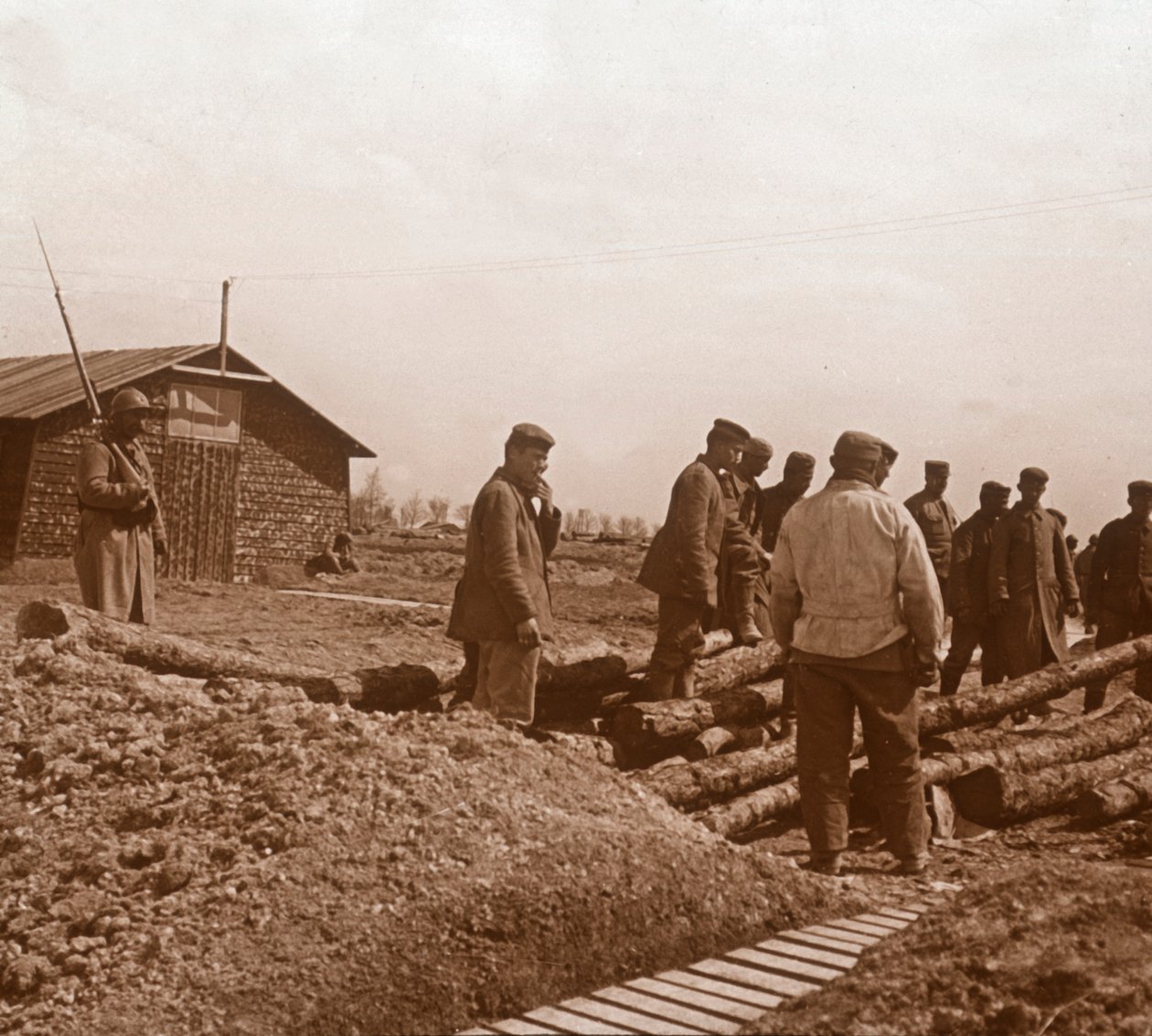 Fångar, Chalons, norra Frankrike, c1914-c1918 av Unbekannt