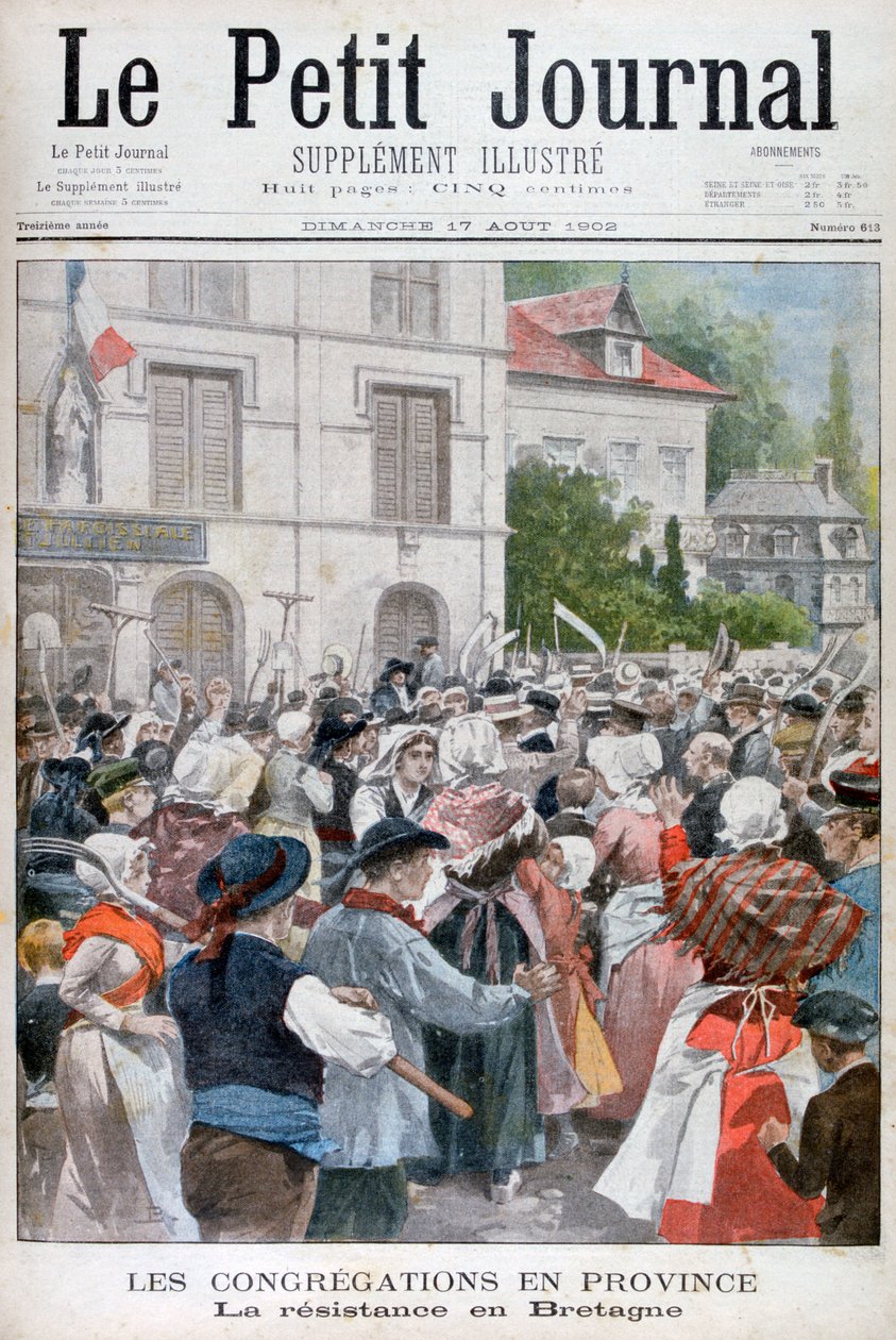 Protest i Bretagne, 1902 av Unbekannt