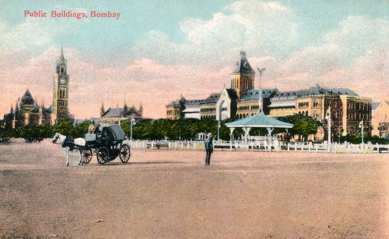 Offentliga byggnader, Bombay, Indien, tidigt 1900-tal av Unbekannt