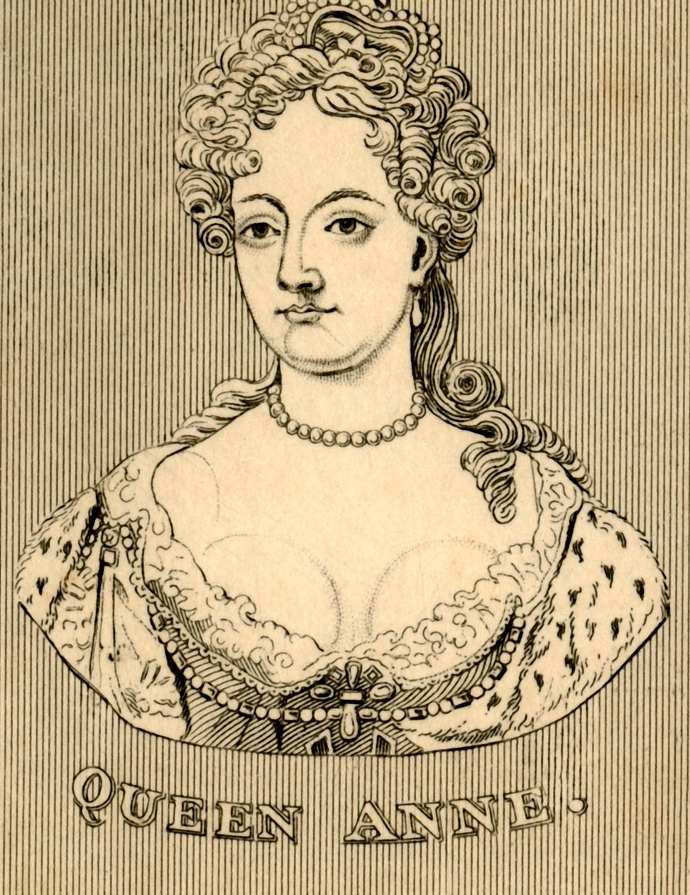 Drottning Anne, 1665-1714, 1830. av Unbekannt